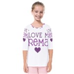 I Love My Fireman Kids  Quarter Sleeve Raglan Tee