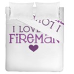 I Love My Fireman Duvet Cover Double Side (Queen Size)