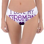 I Love My Fireman Reversible Classic Bikini Bottoms