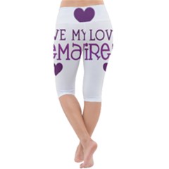 Lightweight Velour Cropped Yoga Leggings 