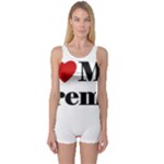 I Love My Fireman One Piece Boyleg Swimsuit