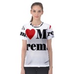 I Love My Fireman Women s Sport Mesh Tee