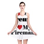 I Love My Fireman Reversible Skater Dress