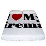 I Love My Fireman Fitted Sheet (California King Size)