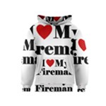 I Love My Fireman Kids  Pullover Hoodie