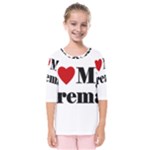 I Love My Fireman Kids  Quarter Sleeve Raglan Tee