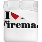 I Love My Fireman Duvet Cover (California King Size)