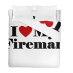 I Love My Fireman Duvet Cover Double Side (Full/ Double Size)