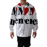 I Love My Fireman Kids  Hooded Windbreaker