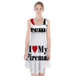 I Love My Fireman Racerback Midi Dress