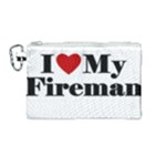 I Love My Fireman Canvas Cosmetic Bag (Medium)