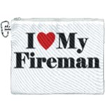 I Love My Fireman Canvas Cosmetic Bag (XXXL)