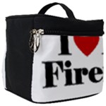 I Love My Fireman Make Up Travel Bag (Big)