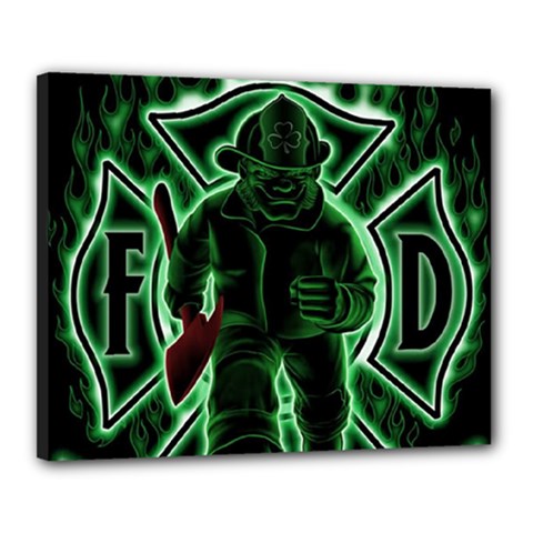 Fighting Irish Canvas 20  x 16  (Stretched) from ArtsNow.com