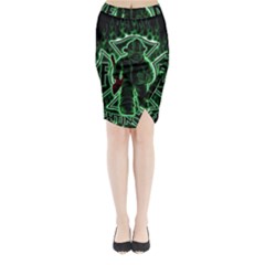 Fighting Irish Midi Wrap Pencil Skirt from ArtsNow.com