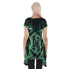 Short Sleeve Side Drop Tunic 