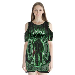 Fighting Irish Shoulder Cutout Velvet One Piece from ArtsNow.com