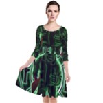 Fighting Irish Quarter Sleeve Waist Band Dress