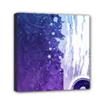 Purple Splash Mini Canvas 6  x 6  (Stretched)