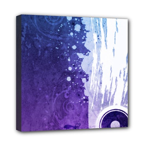 Purple Splash Mini Canvas 8  x 8  (Stretched) from ArtsNow.com