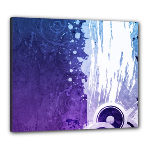 Purple Splash Canvas 24  x 20  (Stretched) from ArtsNow.com