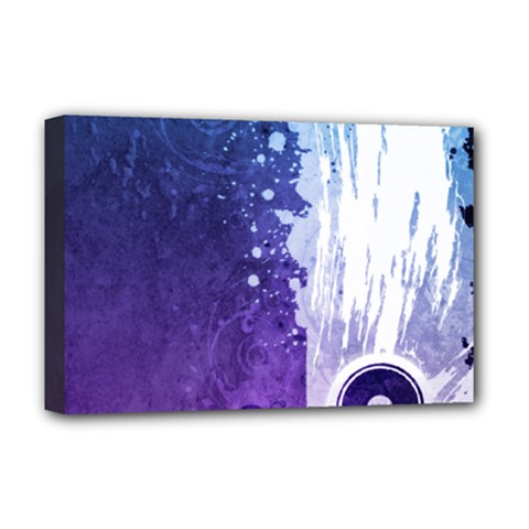 Purple Splash Deluxe Canvas 18  x 12  (Stretched) from ArtsNow.com