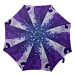 Purple Splash Hook Handle Umbrella (Medium)