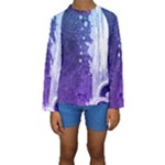 Purple Splash Kids  Long Sleeve Swimwear