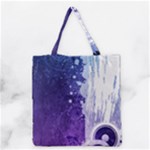 Purple Splash Grocery Tote Bag