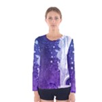 Purple Splash Women s Long Sleeve Tee