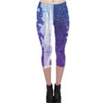 Purple Splash Capri Leggings 