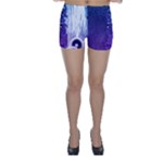 Purple Splash Skinny Shorts