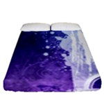 Purple Splash Fitted Sheet (Queen Size)