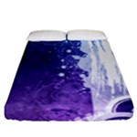 Purple Splash Fitted Sheet (California King Size)