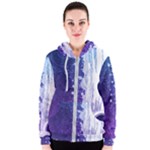 Purple Splash Women s Zipper Hoodie