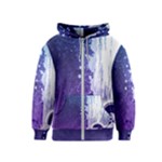 Purple Splash Kids  Zipper Hoodie