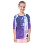 Purple Splash Kids  Quarter Sleeve Raglan Tee