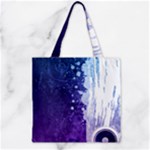 Purple Splash Zipper Grocery Tote Bag