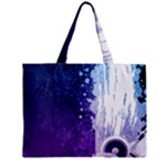 Purple Splash Zipper Mini Tote Bag