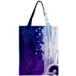 Purple Splash Zipper Classic Tote Bag