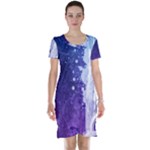 Purple Splash Short Sleeve Nightdress