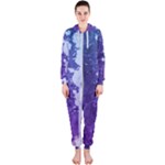 Purple Splash Hooded Jumpsuit (Ladies)