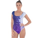 Purple Splash Short Sleeve Leotard 