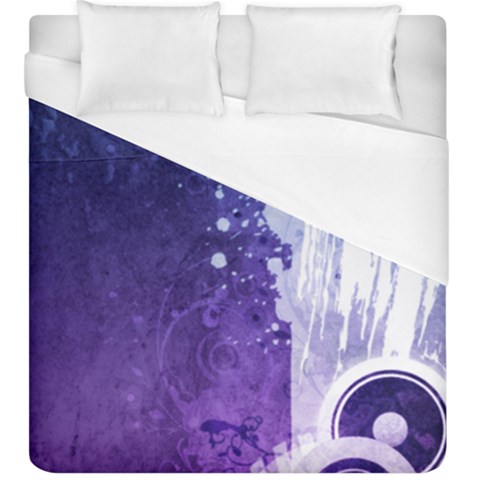 Purple Splash Duvet Cover (King Size) from ArtsNow.com