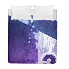 Purple Splash Duvet Cover Double Side (Full/ Double Size) from ArtsNow.com