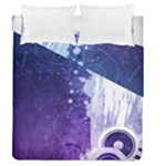 Purple Splash Duvet Cover Double Side (Queen Size)