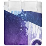 Purple Splash Duvet Cover Double Side (California King Size)