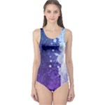 Purple Splash One Piece Swimsuit