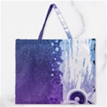 Purple Splash Zipper Large Tote Bag