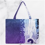 Purple Splash Zipper Medium Tote Bag